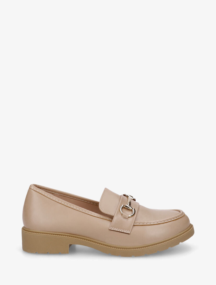 Mocassins classiques en simili - Taupe - 1