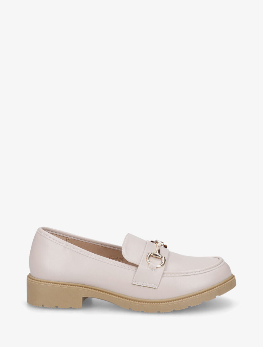 Mocassins classiques en simili - Beige - 5