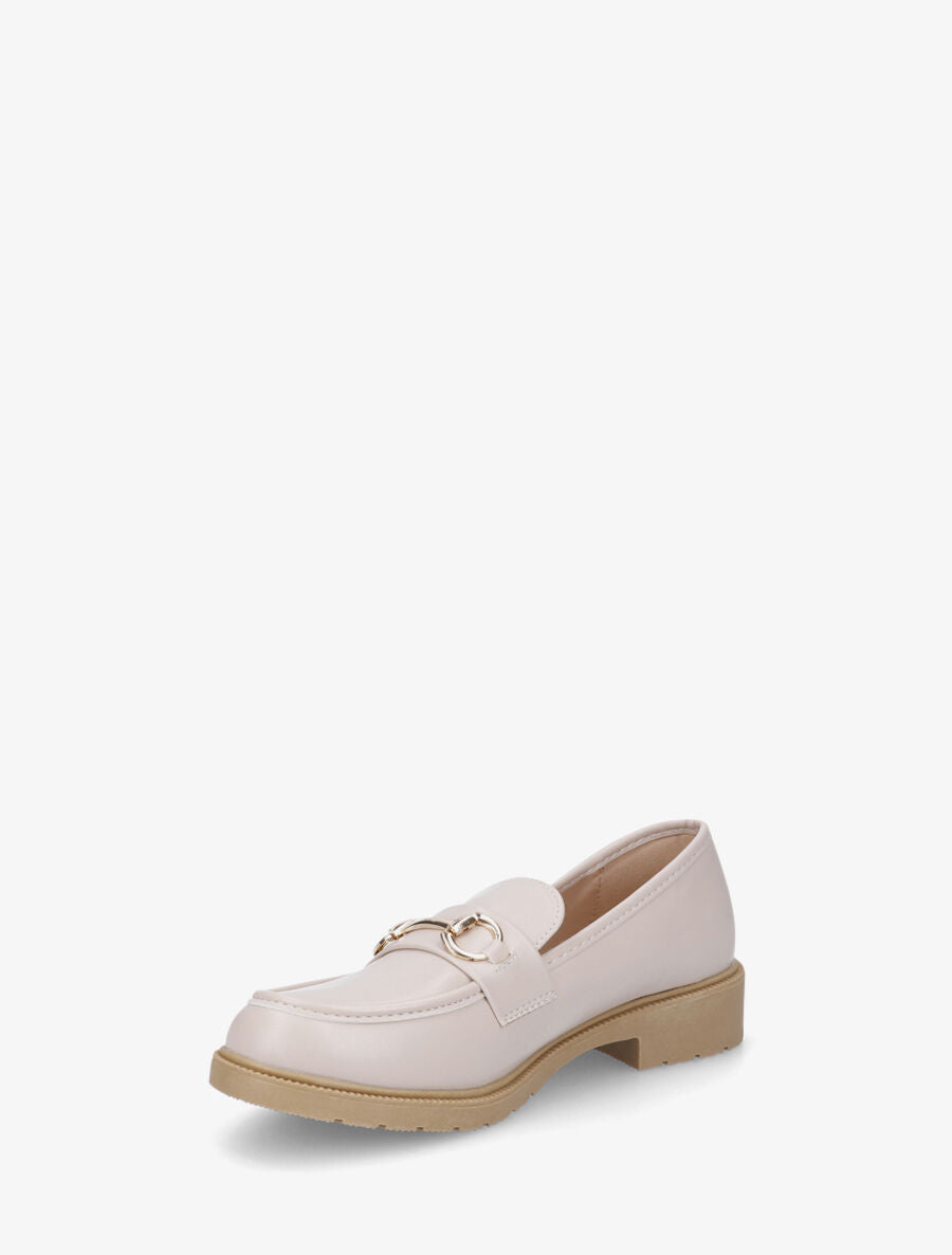 Mocassins classiques en simili - Beige - 3