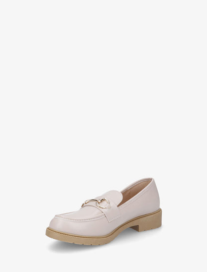 Mocassins classiques en simili - Beige - 3