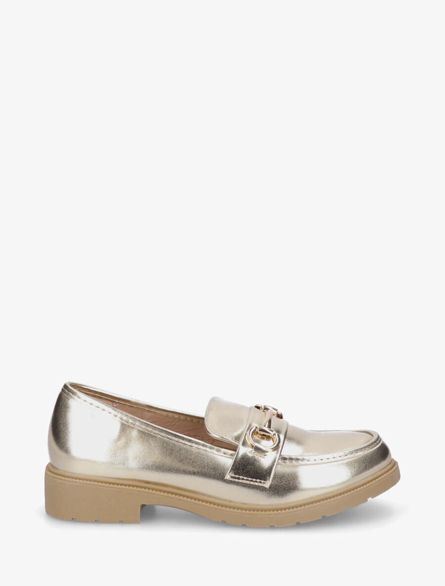 Mocassins classiques en simili - Or - 5