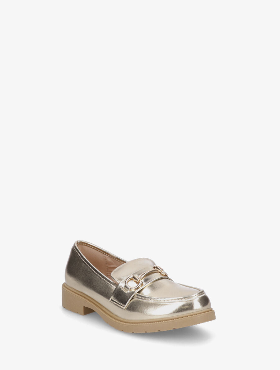 Mocassins classiques en simili - Or - 2