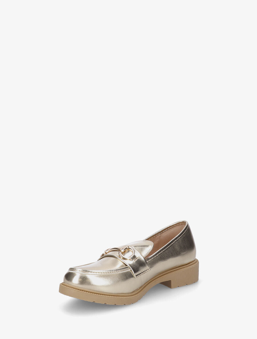 Mocassins classiques en simili - Or - 3