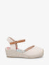 Espadrille en suédine à semelle fantaisie - Beige - 1