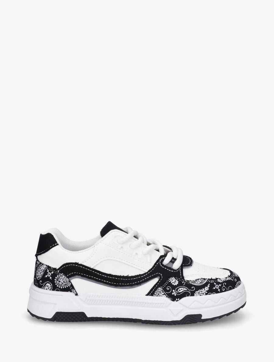 Baskets motif bandana - Noir - 5