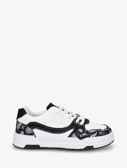 Baskets motif bandana - Noir - 5