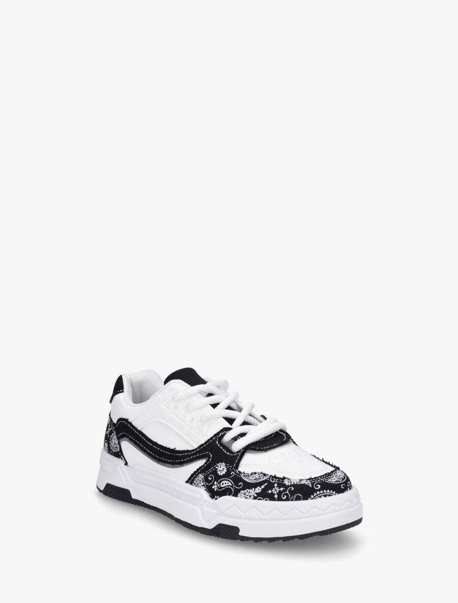 Baskets motif bandana - Noir - 2