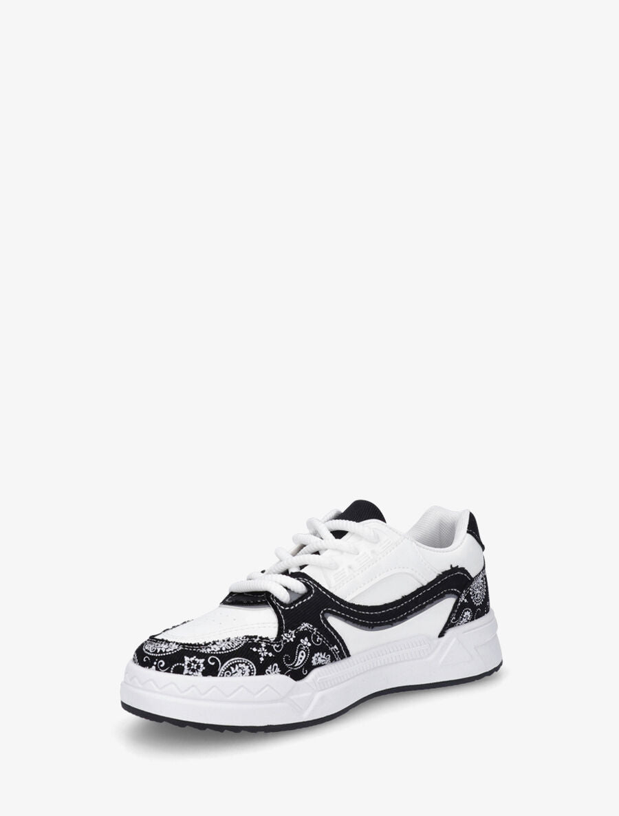 Baskets motif bandana - Noir - 3