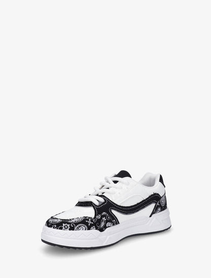 Baskets motif bandana - Noir - 3