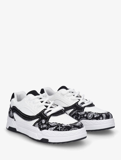 Baskets motif bandana - Noir - 4