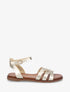 Nu-pieds en simili àtriple brides - Or - 1