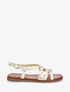 Nu-pieds brides à boucles croisées - Or - 5