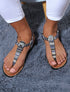Nu-pieds effet tweed - Noir/marine - 1