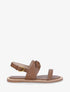 Sandales à boucle fantaisie - Camel - 1
