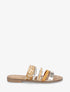 Mules plates multibrides fantaisies - Camel - 5