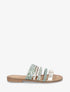 Mules plates multibrides fantaisies - Vert d&