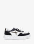 Sneakers à plateforme et pailleté - Noir - 1