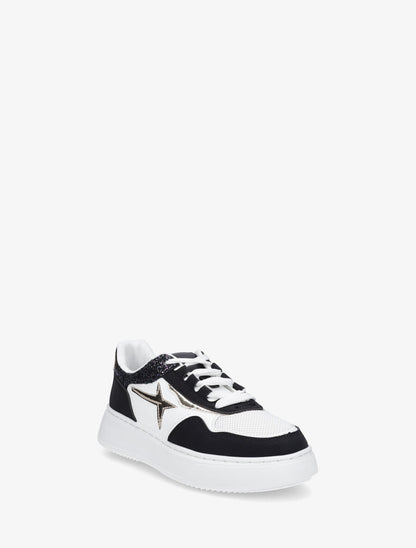 Sneakers à plateforme et pailleté - Noir - 2