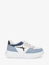 Sneakers à plateforme et effet jean - Bleu - 5