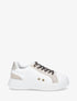 Sneakers à plateforme à contrefort constratant - Blanc - 5