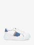 Sneakers à bandes contrastantes - Bleu - 1