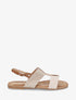 Nu-pieds raphia et suédine - Beige - 5