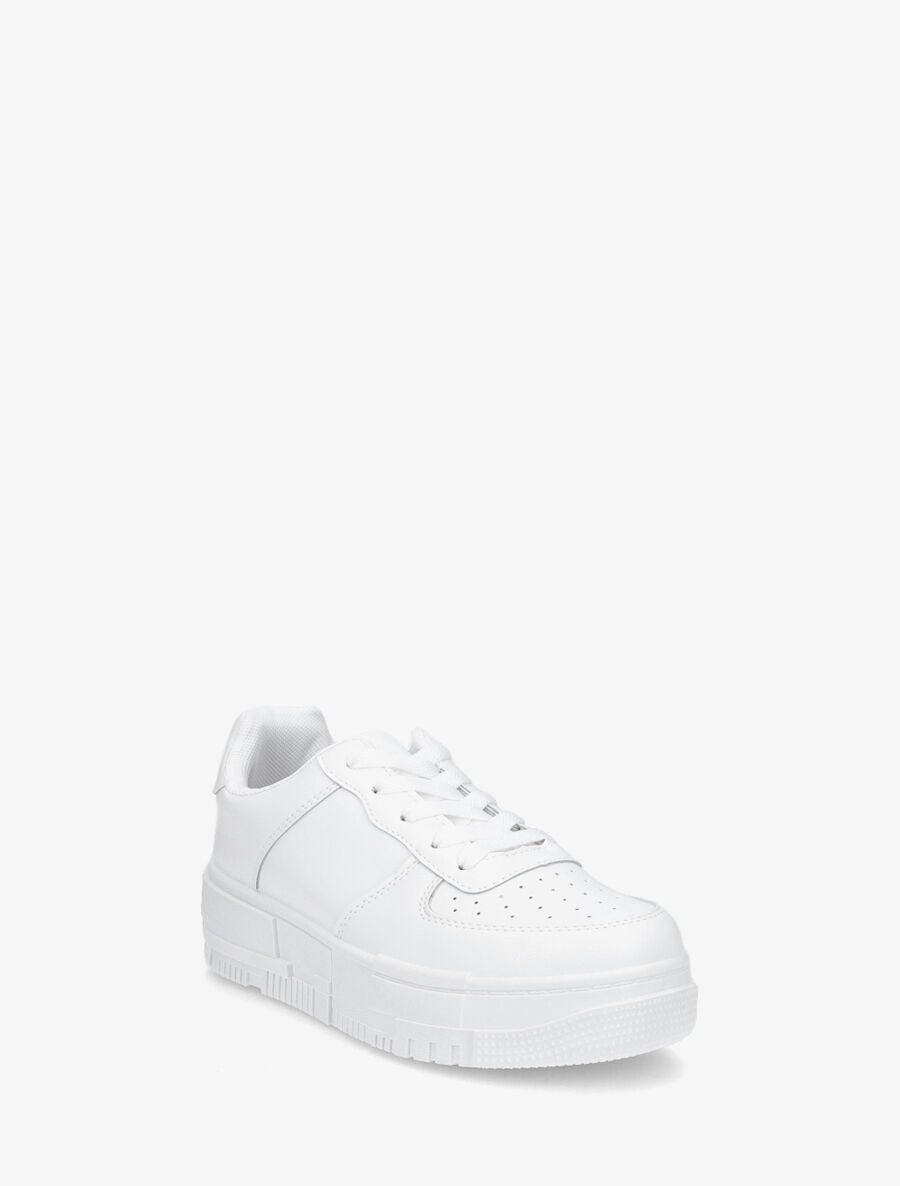 Baskets classiques en simili - Blanc - 2