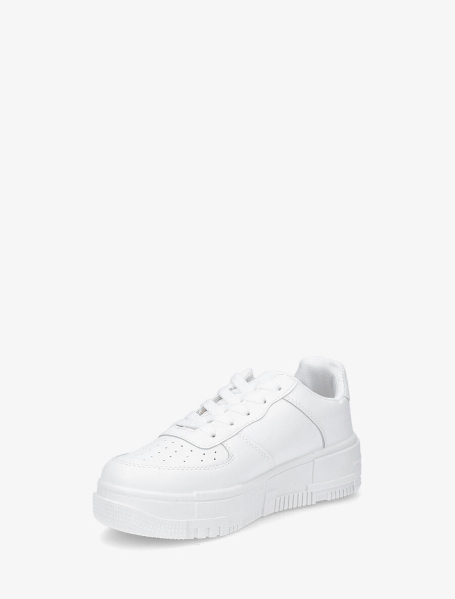 Baskets classiques en simili - Blanc - 3
