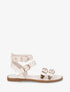 Sandales plates multibrides à clous - Beige - 1