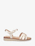 Nu-pieds en simili effet grainé - Or - 5