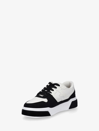 Baskets casual en simili - Noir - 3