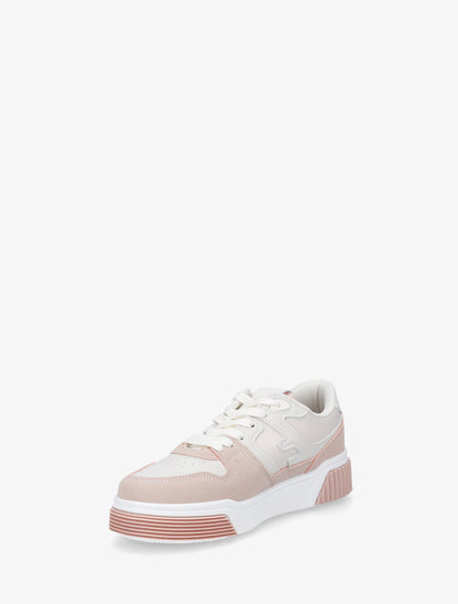 Baskets casual en simili - Rose - 3