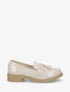 Mocassins bi-matière à pompon - Beige - 5