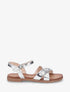Nu-pieds à brides cloutées et bijoux - Argent - 1