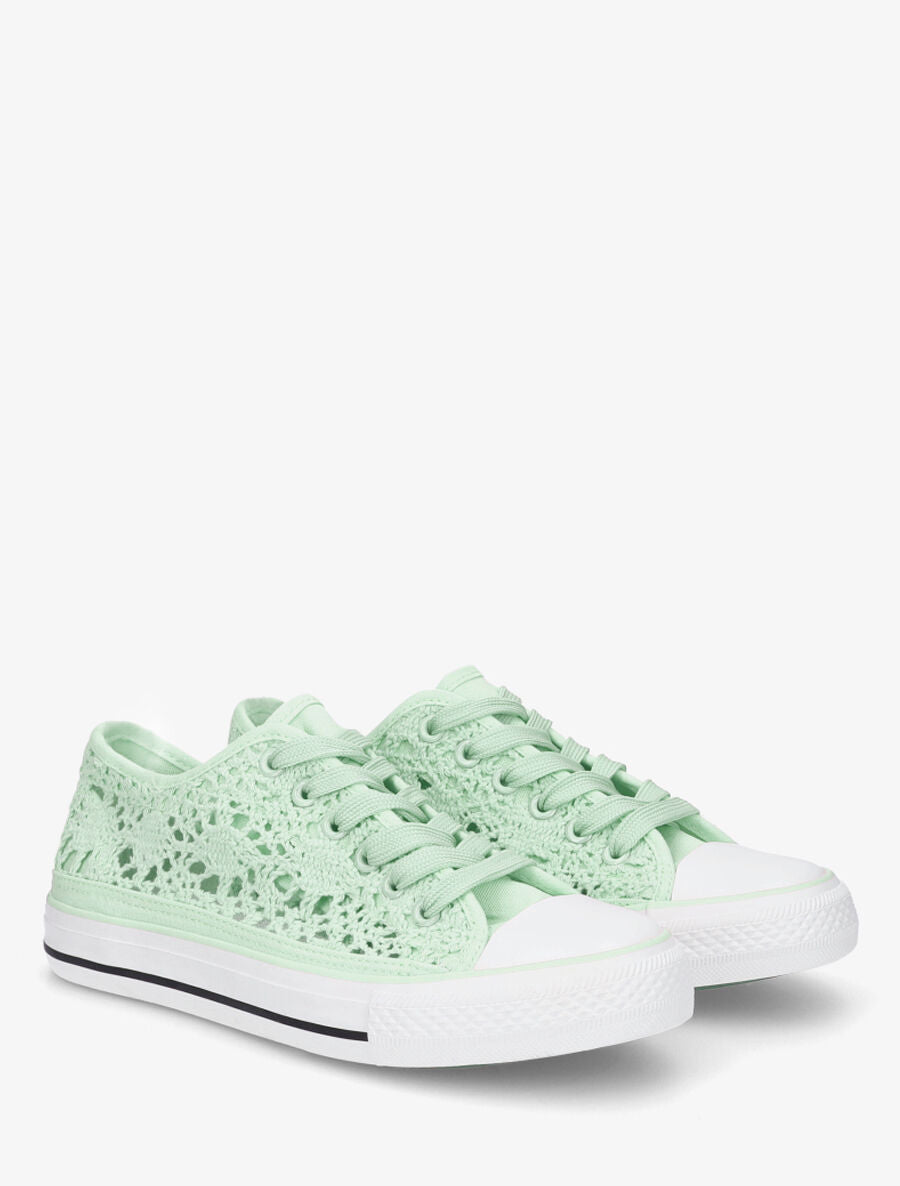 Tennis en crochet - Vert d&