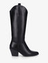 Bottes en simili style santiag - Noir - 1