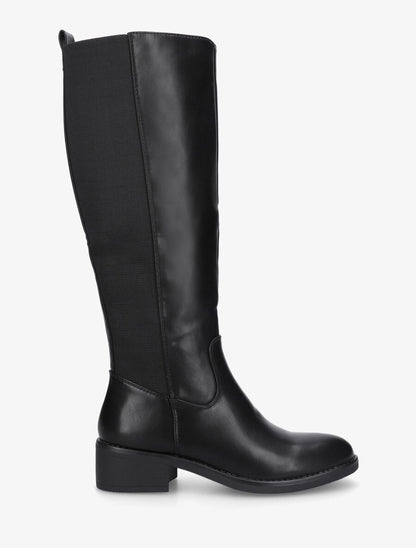 Bottes en simili élastiquées - Noir - 5