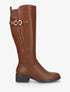 Bottes en simili à ceinturon - Camel - 1