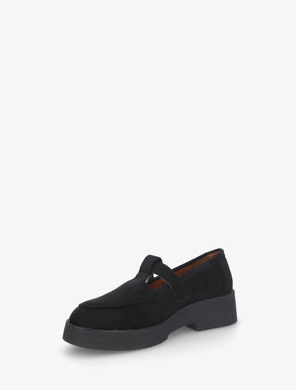 Mocassins en suédine à boucle - Noir - 3