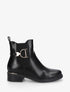 Bottines en simili à boucle - Noir - 5