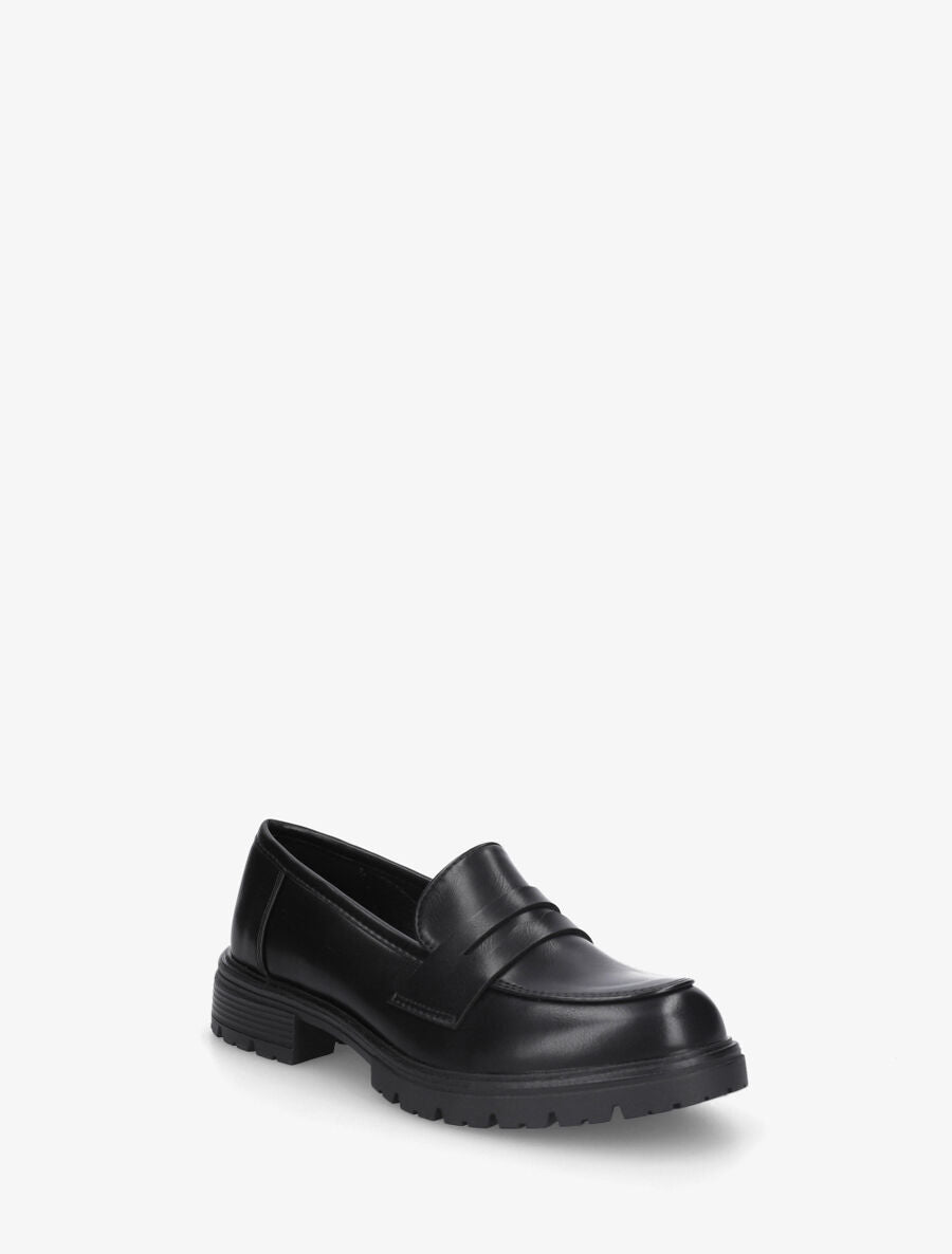 Mocassins classiques en simili - Noir - 2