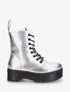 Bottines montantes en simili brillant - Argent - 1