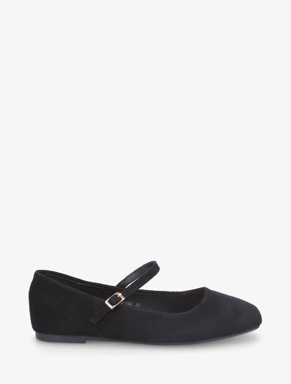 Ballerines style babies en suédine - Noir - 5