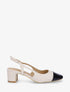 Escarpins à bout contrastant - Beige - 1