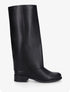 Bottes en simili effet pantalon - Noir - 5