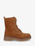 Bottines montantes en suédine - Camel - 1
