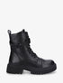 Bottines montantes à semelle et talon striés - Noir - 1