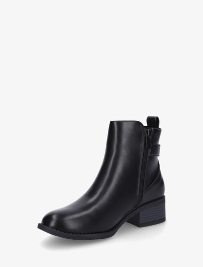 Bottines élastiquées et sanglées - Noir - 3