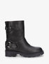 Bottines en simili à double sangles - Anthracite - 5