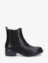 Bottines en simili style chelsea à détail métallique - Noir - 1